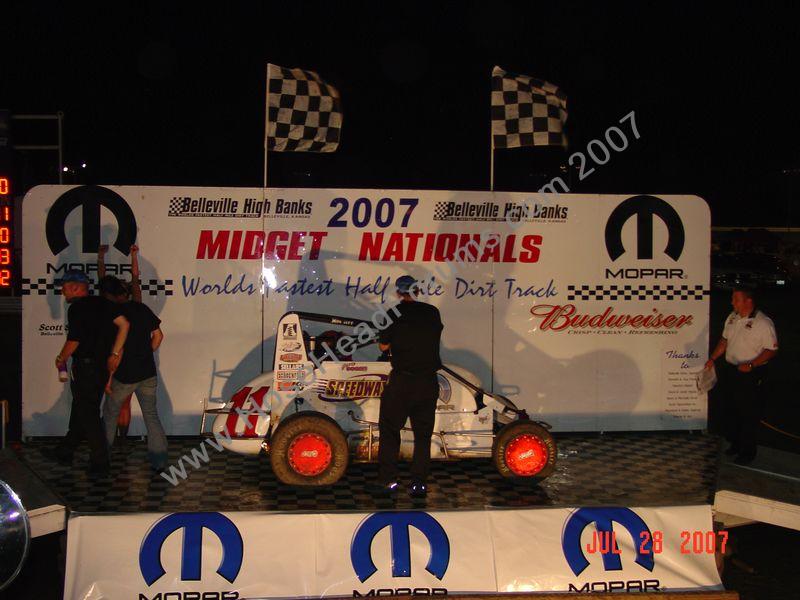 Jerry Coons Jr. A Feature Winner Belleville Highbanks Nationals 07/28/2007