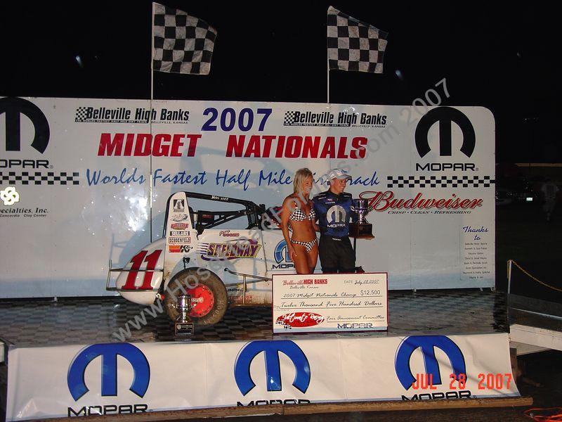 Jerry Coons Jr. A Feature Winner Belleville Highbanks Nationals 07/28/2007