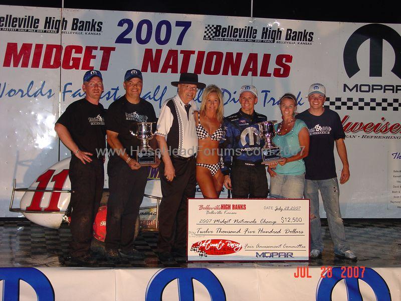 Jerry Coons Jr. A Feature Winner Belleville Midget Nationals 07/28/2007