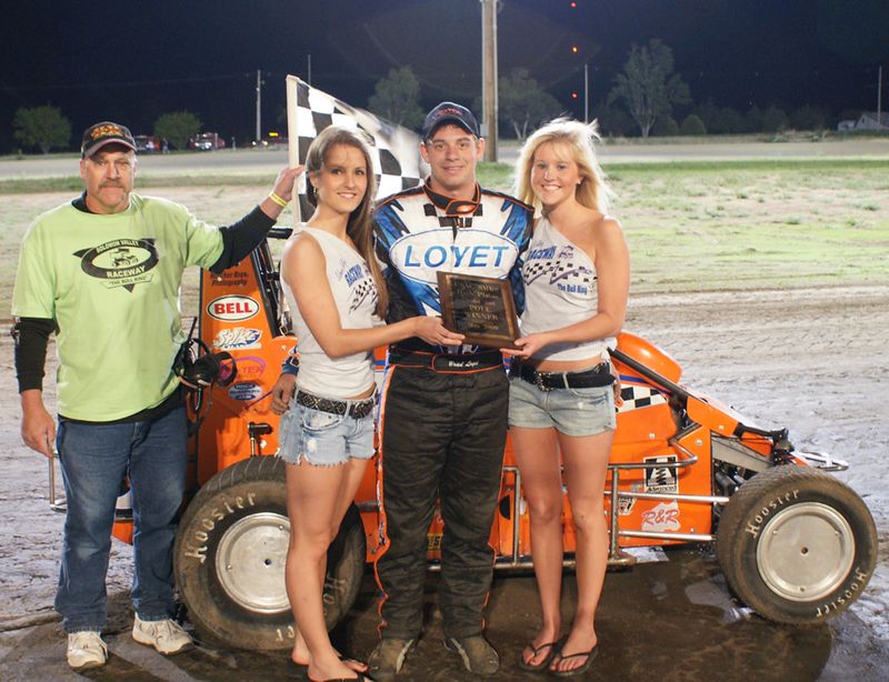 Brad Loyet 5/15/2009 Feature Winner USAC SMRS Midget Solomon Valley Raceway Beloit, Ks