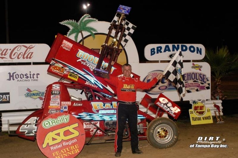 Kenny Adams racked up $4,900 in winnings by sweeping ASCS Rebel Region action