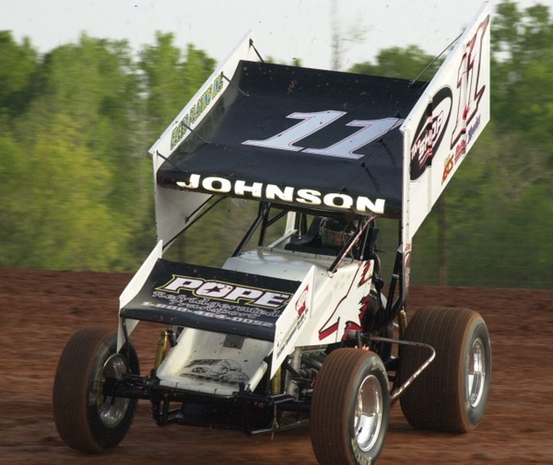 Jason Johnson drove Marvin Pearson's Wesmar-powered No. 11 Eagle to ASCS Gulf South Region victory lane in Saturday night's Inaugural Josh Lofton Memorial at Champion Park Speedway in Haughton, LA.