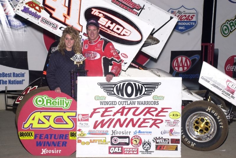 Jason Johnson captured his third O'Reilly American Sprint Cars on Tour National series feature victory in Saturday night's 25-lap main event at the 