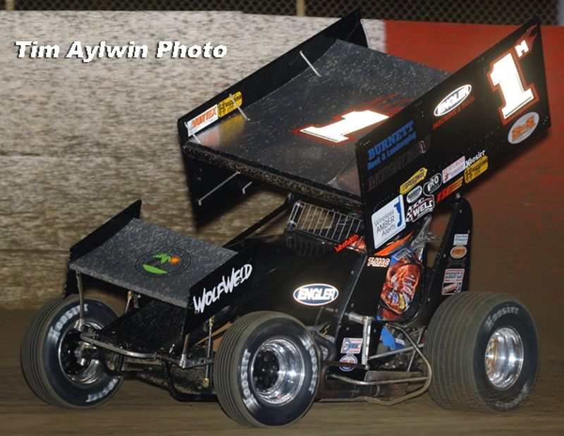 Terry McCarl in Friday night O'Reilly ASCoT action at East Bay Raceway Park's 32nd Annual Winter Nationals.