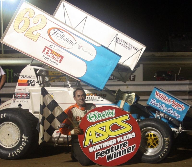 Jerry Richert, Jr., kicked off North Central Speedway's 