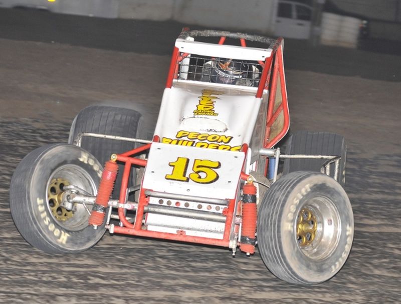 R.J. Johnson in Discount Tire Co. ASCS Canyon Region action at Manzanita Speedway.