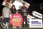 Brian Brown picked up $3,000 by winning Saturday night's season-ending