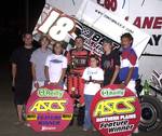 Tony Bruce, Jr., and company in O'Reilly ASCoT victory lane