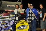 Four-time and defending ASCS Southwest champion Rick Ziehl gets his first ASCS win of season at Canyon Speedway Park in Peoria, AZ - Terry Shaw photo