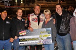 Saturday, April 14th, 2012 - Charles Davis Jr. in ASCS Canyon victory lane after a thrilling last lap/last turn pass for the win at Arizona Speedway -  Apache Junction, AZ