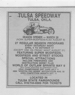 From the Tulsa paper 1979 or early 80