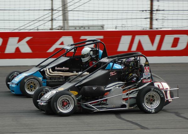 Clauson and Kramer in hot laps