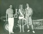 Trophy dash win in 1973 with his dad, Keith