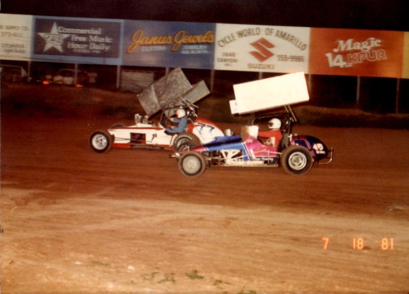 Ama Speedbowl #77 Rob Robertson, #12 Pete Elkins 