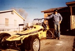 Me & my new 'toy'. Bought from Gail Allen, Amarillo, Tx. Jan 1981. Sold to Marvin Fillip, San Angelo,Tx.1982. Marvin's son Chet qualified for the Indy 500 in '82 driving the #39 Cirlcle Bar Truck Corral, Ford Gurney Eagle.