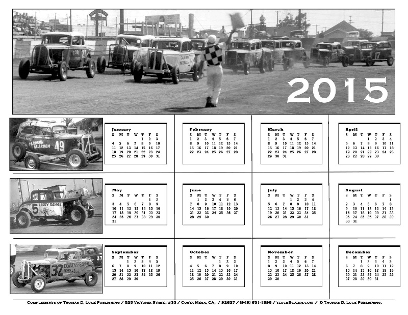 2015 California Jalopy Nostalgia Calendar