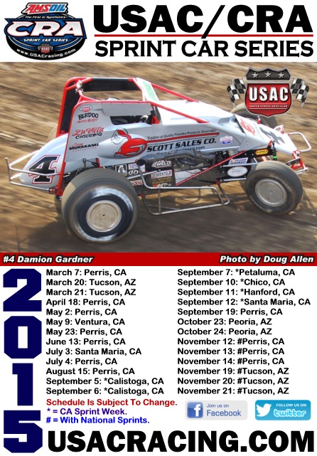 2015 AMSOIL USAC/CRA SPRINT CAR SCHEDULE Page 1 SCRAFAN.COM Forum