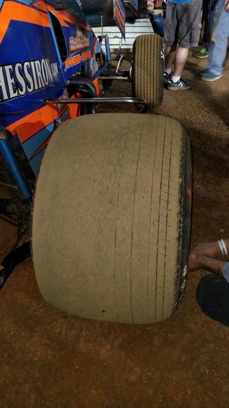Lance's winning right rear Williams Grove AllStar race