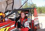 Erin Crocker in the DTRS Sprint Car