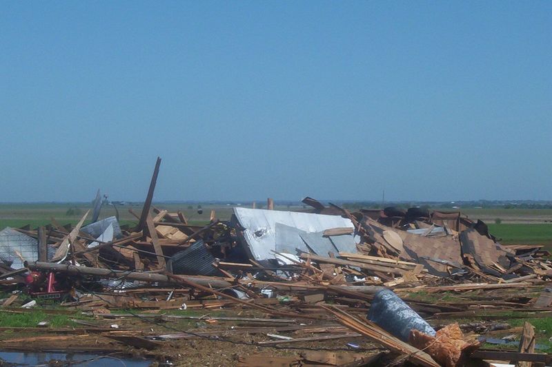 Tornado Damage Southest Of Kremlin, Ok