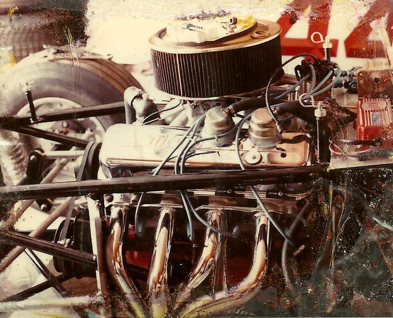 .120 over 454, #44 McKinney Skinny Car aka Winged Modified, Big H early 80's
