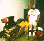David & his front engined dragster.