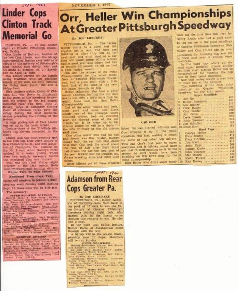 Gib Orr driver of the Ponting Special roadster