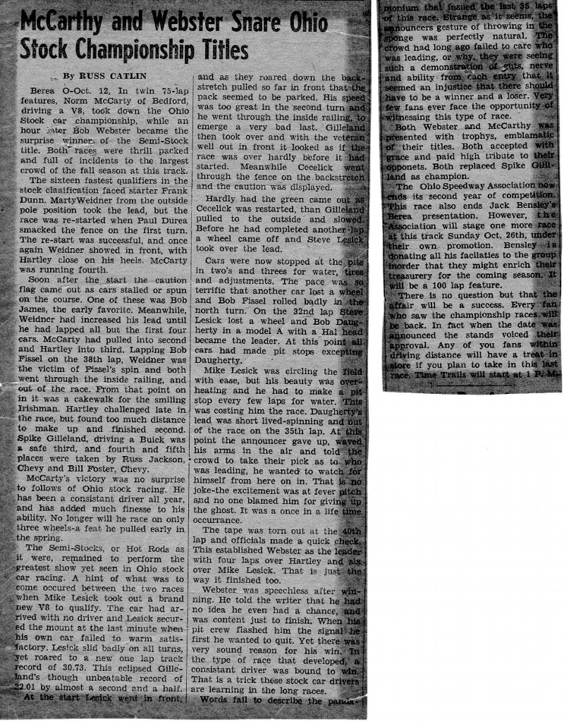 National Speed Sports Article