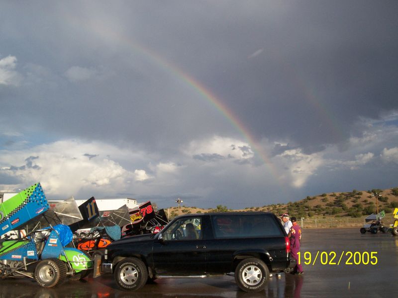 Rain ending-Hollywood Hills, Nm.