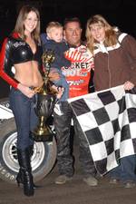 Randy Hannagan in victory lane 