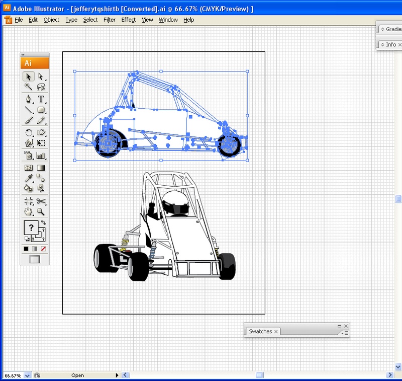 quarter midget template